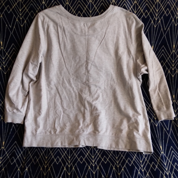 Woman Within sweatshirt top with stitching size 3X - Picture 3 of 5